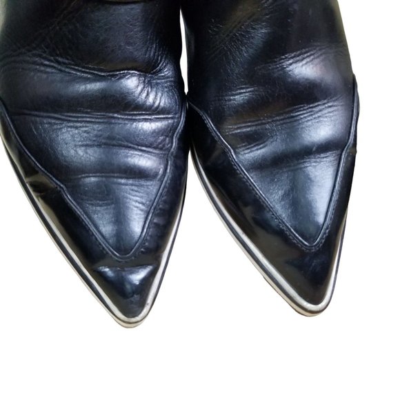 Nicholas Kirkwood black pointed booties sneakers loafers size 11 - Picture 8 of 15